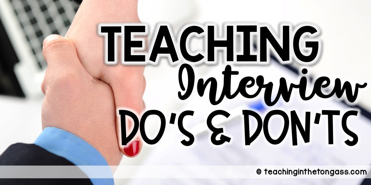 Teaching Interview Tips