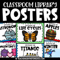 Classroom Library Label Posters
