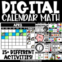 Digital Calendar Math Slides