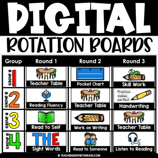 Digital Center Rotation Board Chart