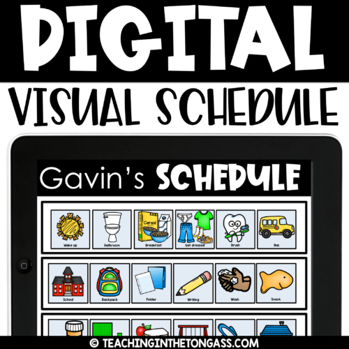Digital and Printable Visual Schedule