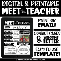 Editable Meet the Teacher Letter