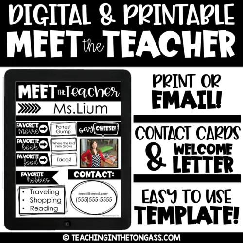 Editable Meet the Teacher Letter