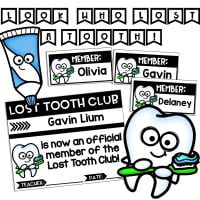 Classroom Lost Tooth Chart