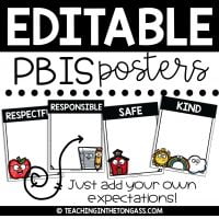 Editable PBIS Posters