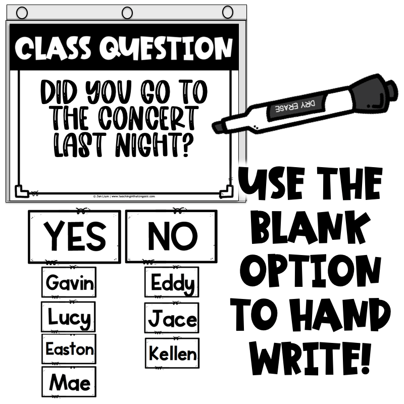 Year Long Question of the Day Editable Morning Meeting Activities ...