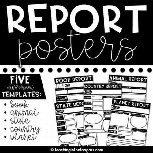 Printable Report Poster Template
