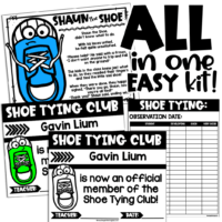 Tie Shoes Printables Shoe Tying Club