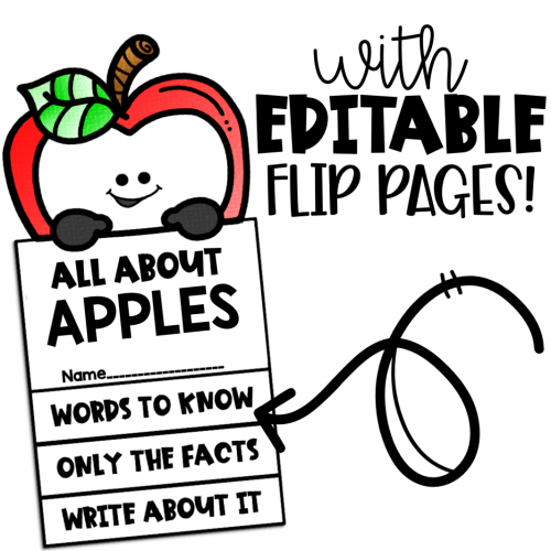 Editable Flip Book Template apple