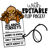Editable Flip Book Template turkey