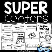 Superhero Centers for 2nd Grade