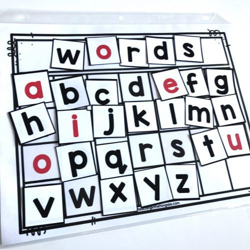 Printable Letter Tiles Word Work Mat