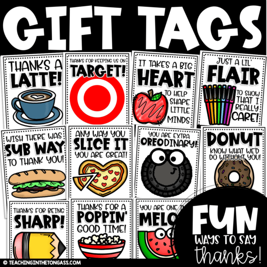 teacher gift tags