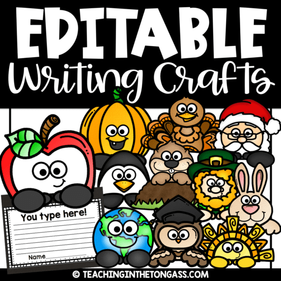 Writing Crafts for Kids