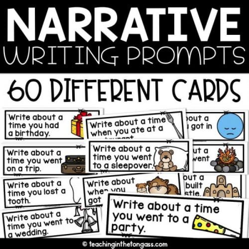 Personal Narrative Writing Prompts