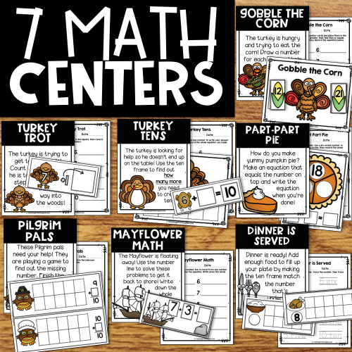 Thanksgiving math and literacy activities