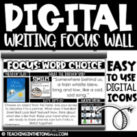 Digital Writing Focus Wall