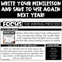 Digital Writing Focus Wall