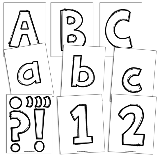 Printable Bulletin Board Letters perfect for ANY classroom bulletin