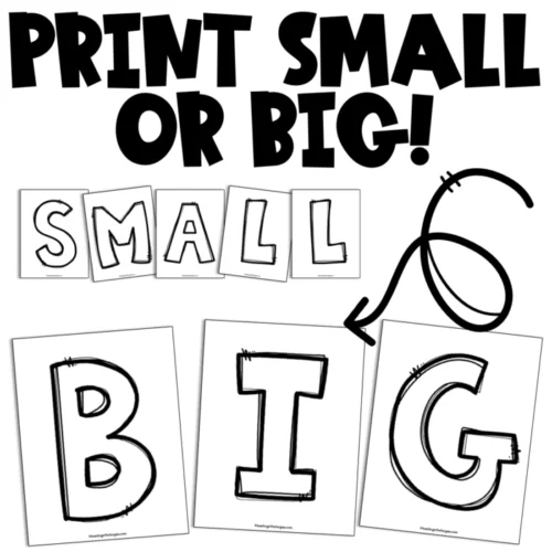 Printable bulletin board letters