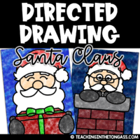 Christmas Santa Directed Drawing