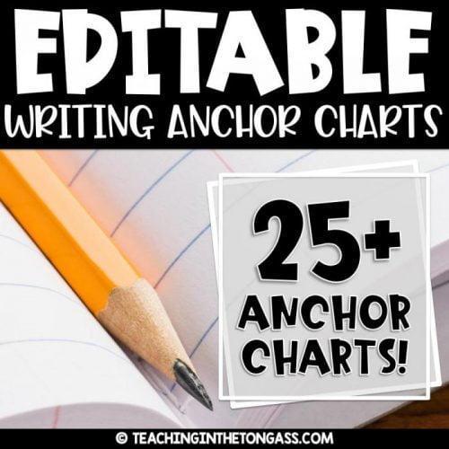 Writing Anchor Chart