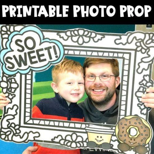 Donuts with Dads Photo Prop
