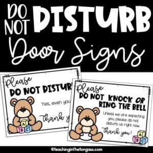 mommy do not disturb door sign
