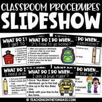 Classroom Procedures Slideshow