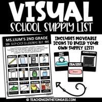 Editable School Supplies List Cover