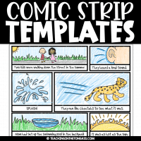 Comic Strip Template Writing Book