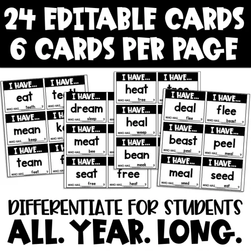 Editable I Have Who Has Template Card Games – Teaching in the Tongass