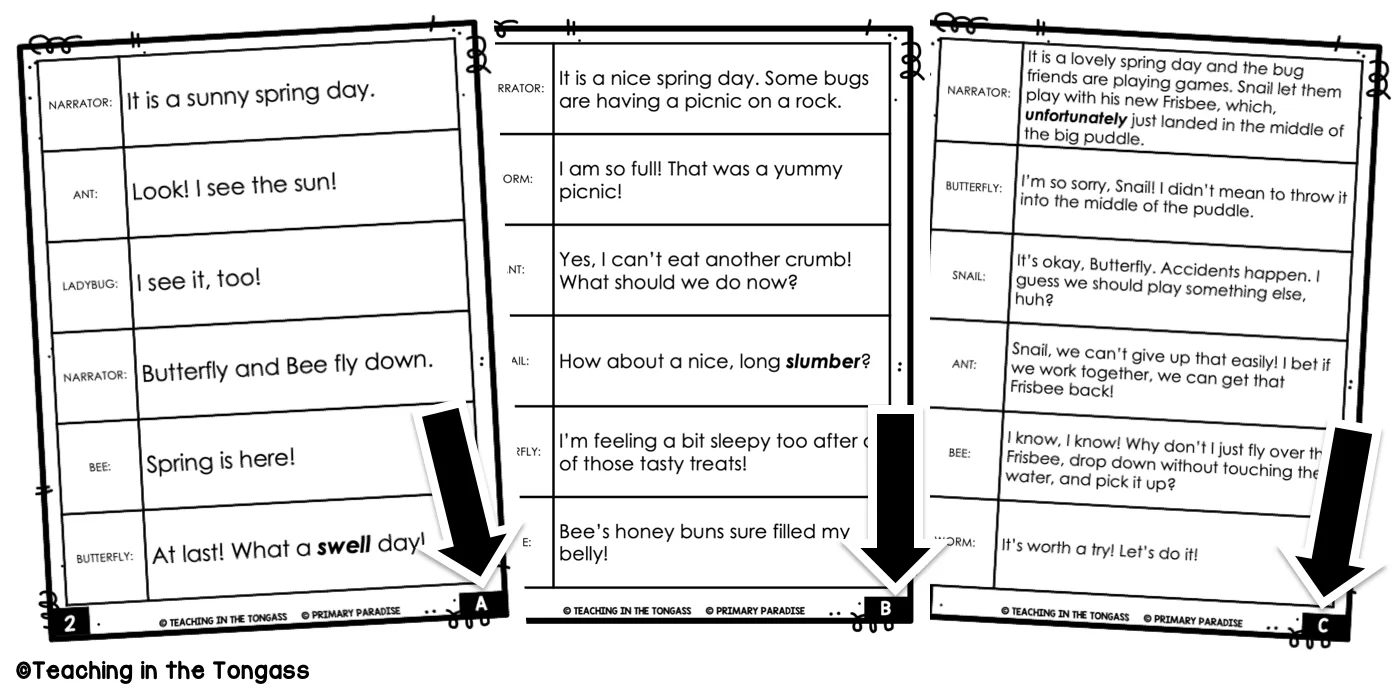 Printable Readers Theater Props Reader's Theater Templates {Blank