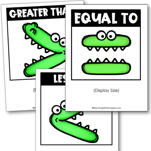 Greater Than Less Than Equal To Alligator Mouth Poster