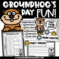 Groundhogs Day Activities Craft Writing Graphing