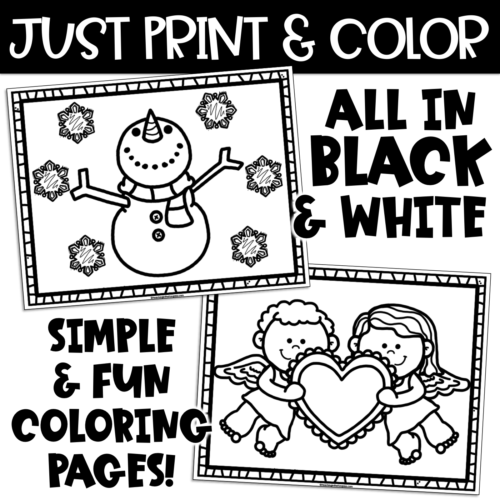 Coloring Pages Spring Summer Fall Winter Color Sheets