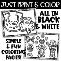 Coloring Pages Spring Summer Fall Winter Color Sheets