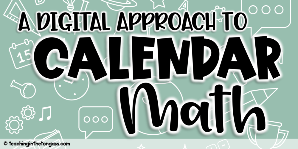 digital calendar math slides