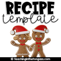 Christmas Class Recipe Book Keepsake