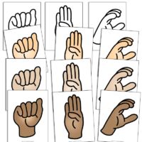 ASL Alphabet Bulletin Board American Sign Language Poster