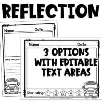 Field Trip Permission Slip Editable Reflection
